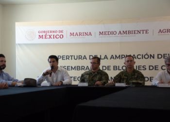 Inicia la ampliación del proyecto “sembrado de bloques de concreto” para proteger el santuario de la vaquita marina