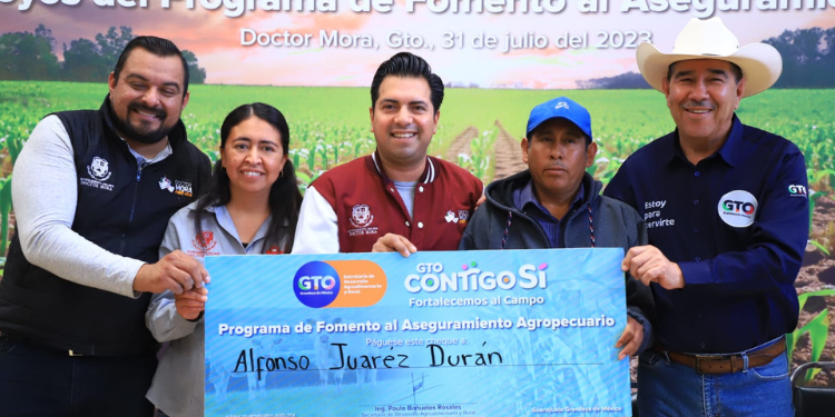 Auxilia Secretaría de Desarrollo Agroalimentario y Rural con Seguro Catastrófico a 159 productores en Doctor Mora, en Guanajuato
