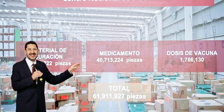 Martí Batres destaca avance sustantivo del 97% en abasto de medicamentos en unidades del ISSSTE