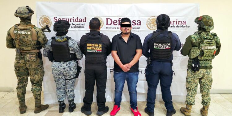Autoridades federales y estatales capturan a presunto integrante del CJNG
