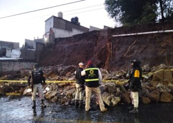Atiende CEPC incidencias por lluvias en Tlaxcala capital; no hay personas lesionadas