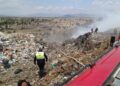 Bajo control incendio en relleno sanitario de Nanacamilpa; continúan labores de sofocación: Protección Civil estatal
