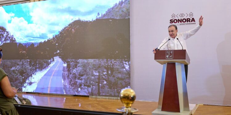 El gobernador Durazo y la Presidenta Claudia Sheinbaum invierten 4 mil millones en modernización de la Guaymas-Chihuahua