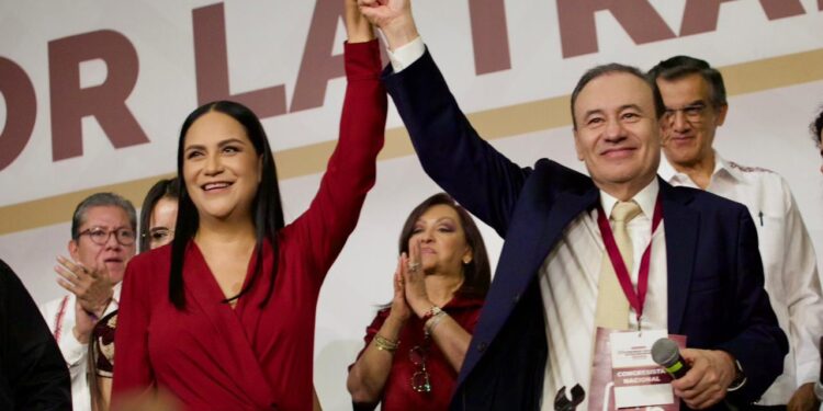 Unidad y fortaleza rumbo a 2027: Alfonso Durazo toma protesta a Ariadna Montiel como presidenta de Morena