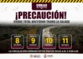 Seidum anuncia cierre nocturno temporal en autopista Colima-Manzanillo este viernes, sábado, domingo y lunes