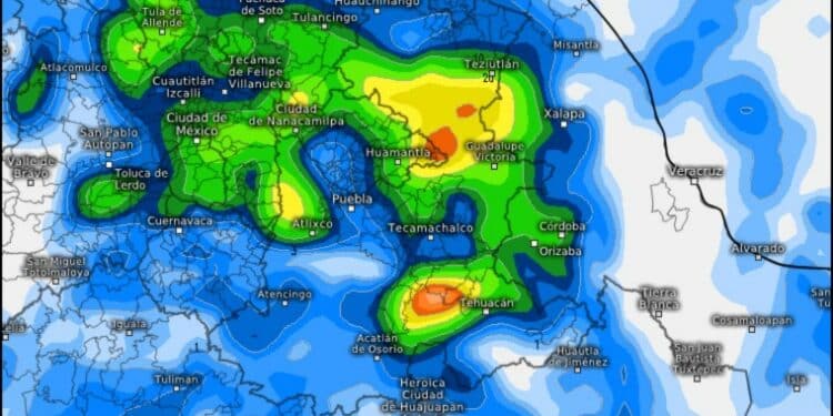 Alerta Protección Civil por lluvias por Frente Frío no. 50