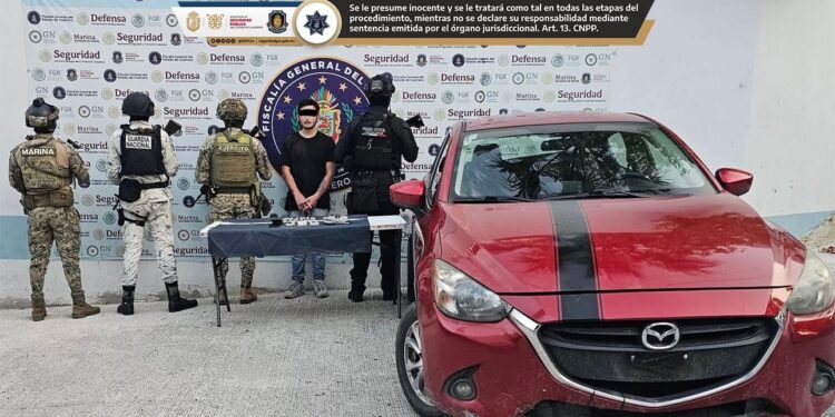 Acciones interinstitucionales en Acapulco dejan tres detenidos y aseguramientos de probable droga y vehículos