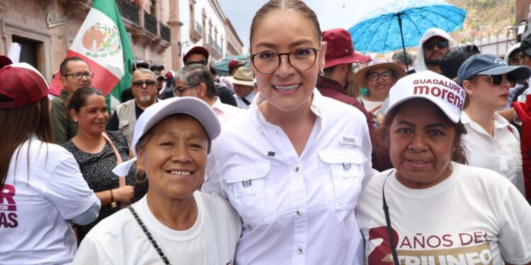 Vero Díaz encabeza movilización en Zacatecas para respaldar a la Presidenta Claudia Sheinbaum y defender la soberanía nacional
