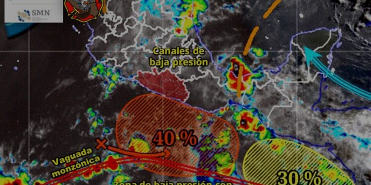 Bajo vigilancia dos zonas de baja presión; la SGIRPCGRO llama a mantenerse informados