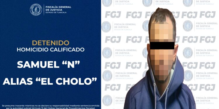 Policía de investigación detiene a implicado en homicidio calificado en apizaco: FGJE