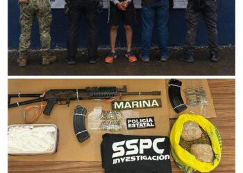 Mesa de Coordinación Estatal informa detención de generador de violencia; le aseguran arma automática y diversas drogas