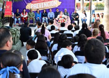 A través de la Feria Municipal de la Prevención en Choix, autoridades orientan y acercan herramientas a la sociedad en beneficio de la seguridad
