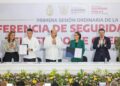 Evelyn Salgado firma convenios para consolidar el desarrollo policial de las instituciones municipales