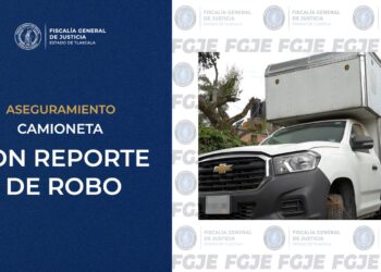 Recupera FGJE camioneta con reporte de robo tras cateo en Santa Anita Huiloac