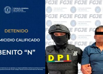 Policía de investigación detiene a un hombre por el delito de homicidio calificado: FGJE