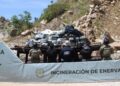 Marina y la FGR incineran más de tres toneladas y media de Clorhidrato de Cocaína en Acapulco, Guerrero