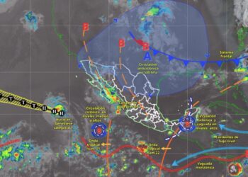 México enfrentará un jueves de lluvias intensas y calor extremo; Chiapas y Tabasco, en alerta