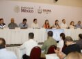 Indira Vizcaíno, SICT, GN y Pinfra informan a cámaras empresariales avances de autopista Colima-Manzanillo