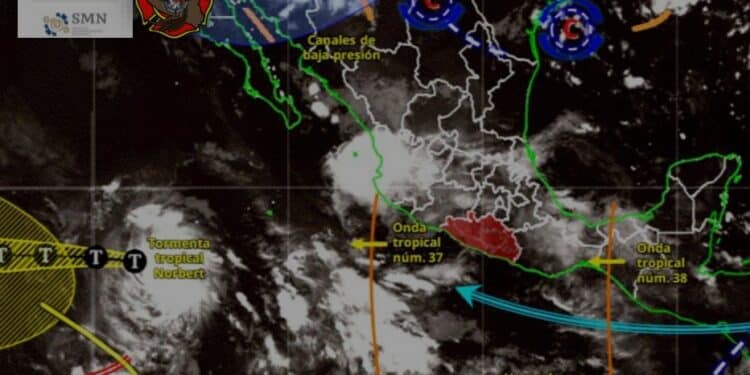 Probabilidad de lluvia ligera a moderada para este jueves en las regiones Sierra, Centro, Montaña y Costa Chica
